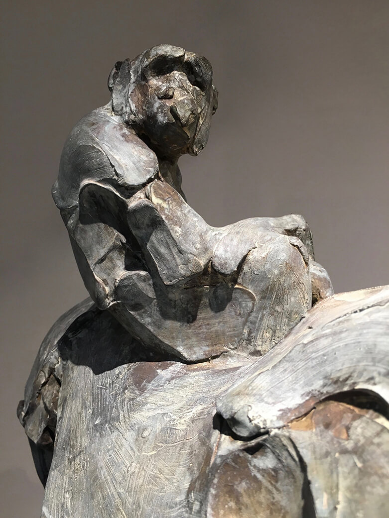 021-catherine thiry Paradigm bronze sculpture belgium contemporarysculpture